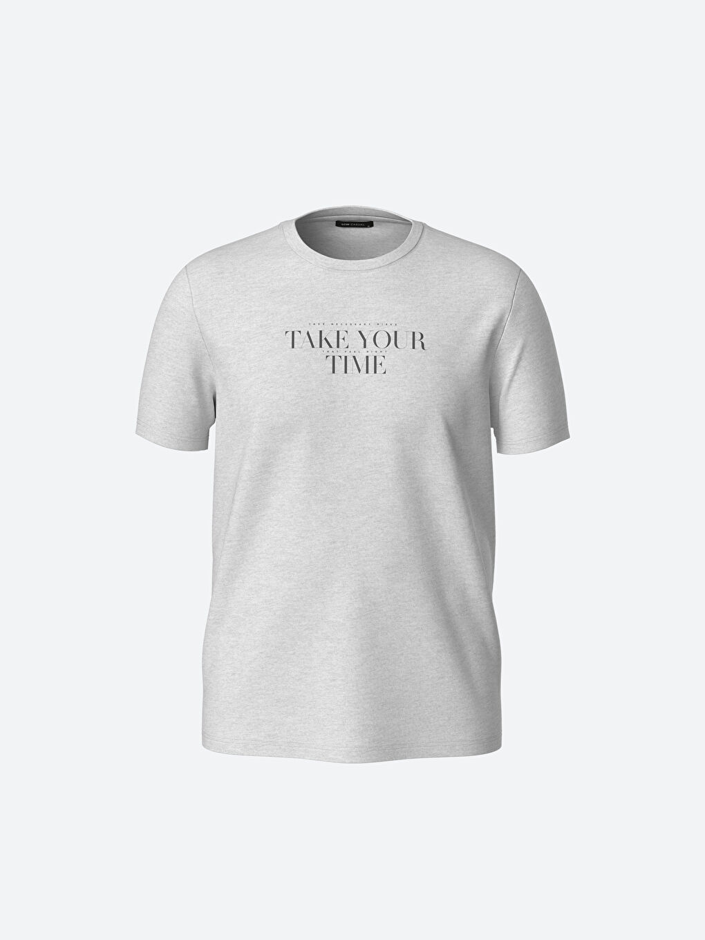 Crew Neck Short Sleeve Printed Combed Cotton Men's T-shirt