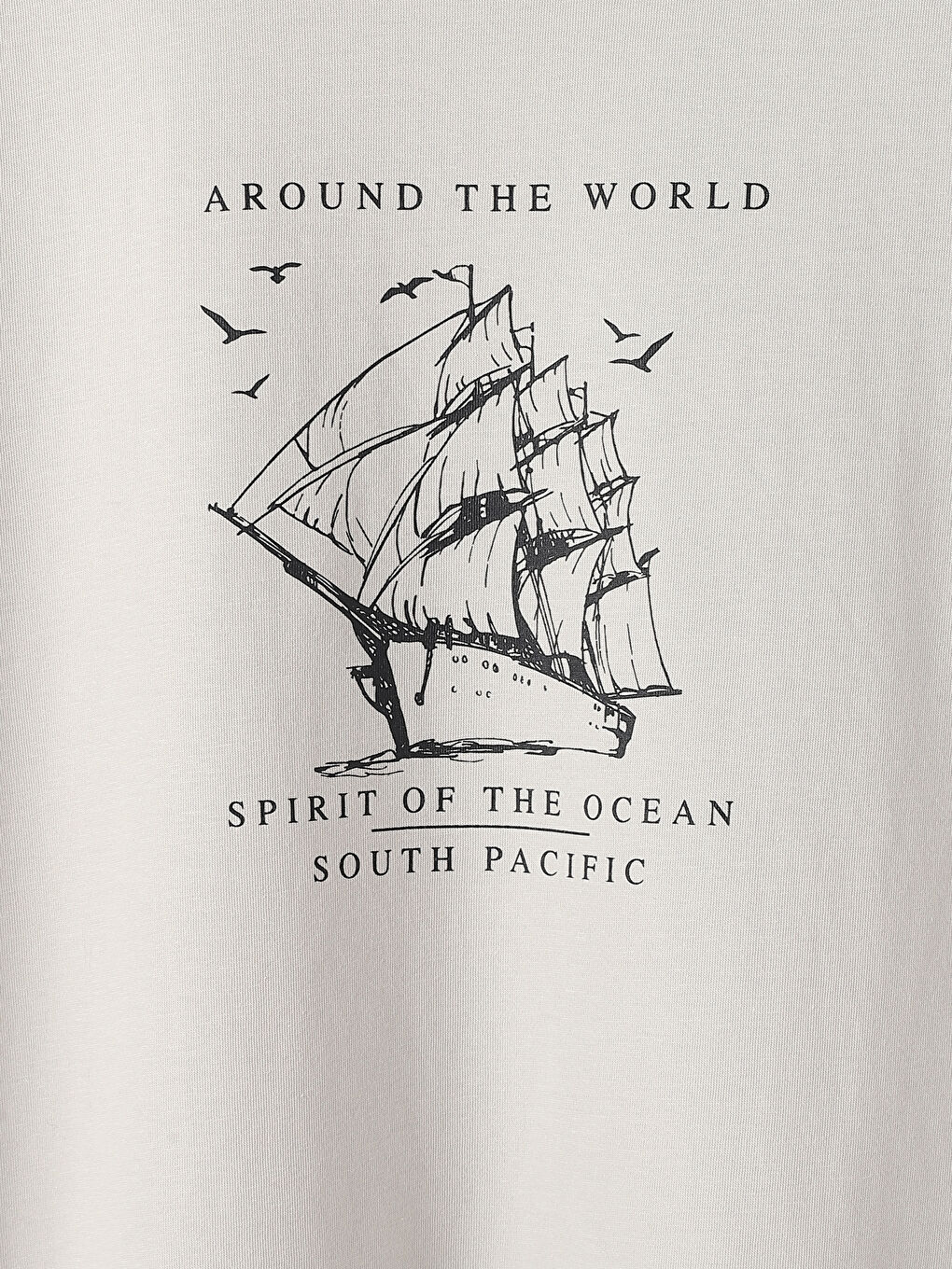 تيشيرت رجالي ياقة دائرية كم قصير مطبوع قطن ممشط-3