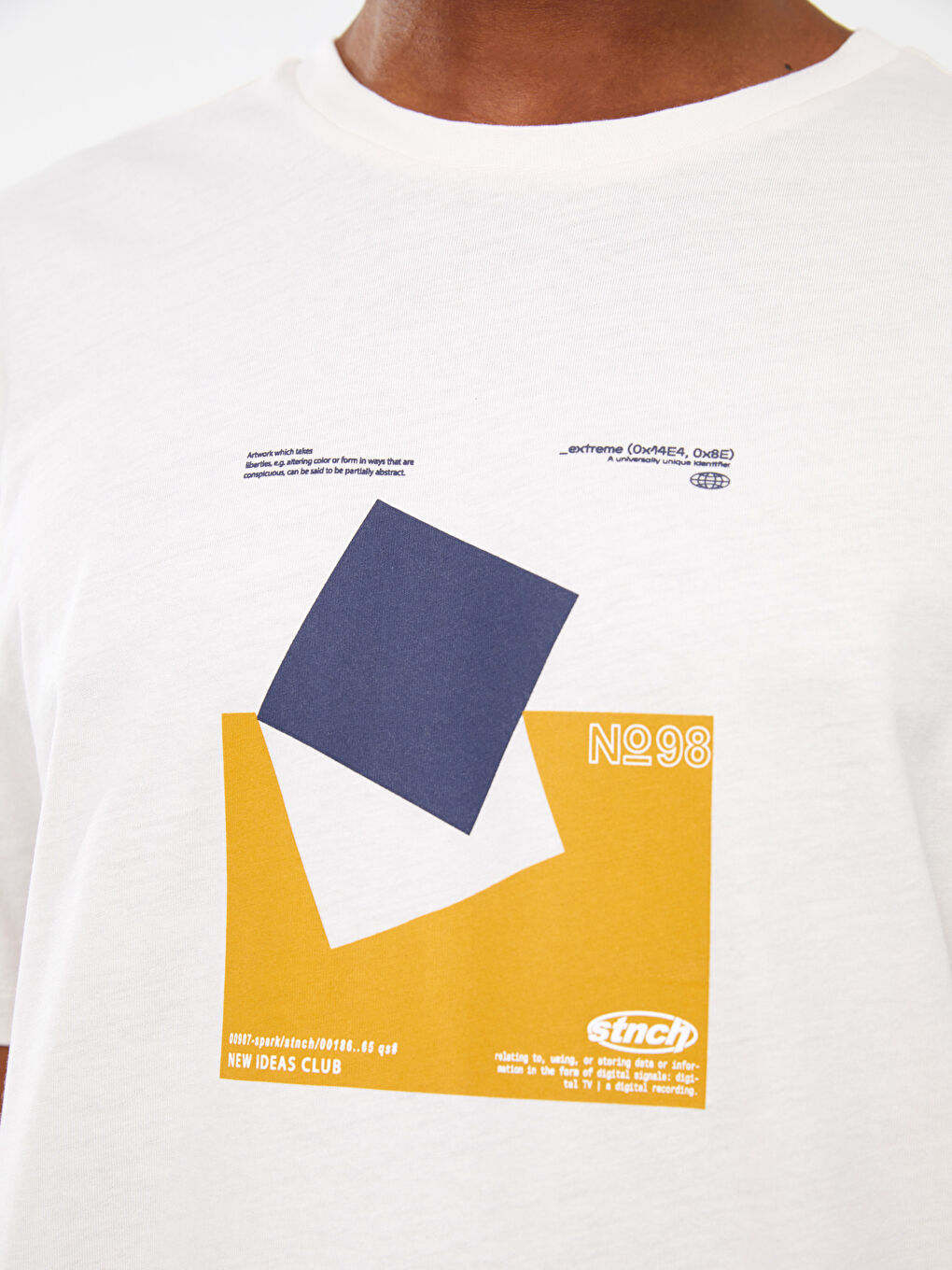 Crew Neck Short Sleeve Printed Combed Cotton Men's T-shirt-2