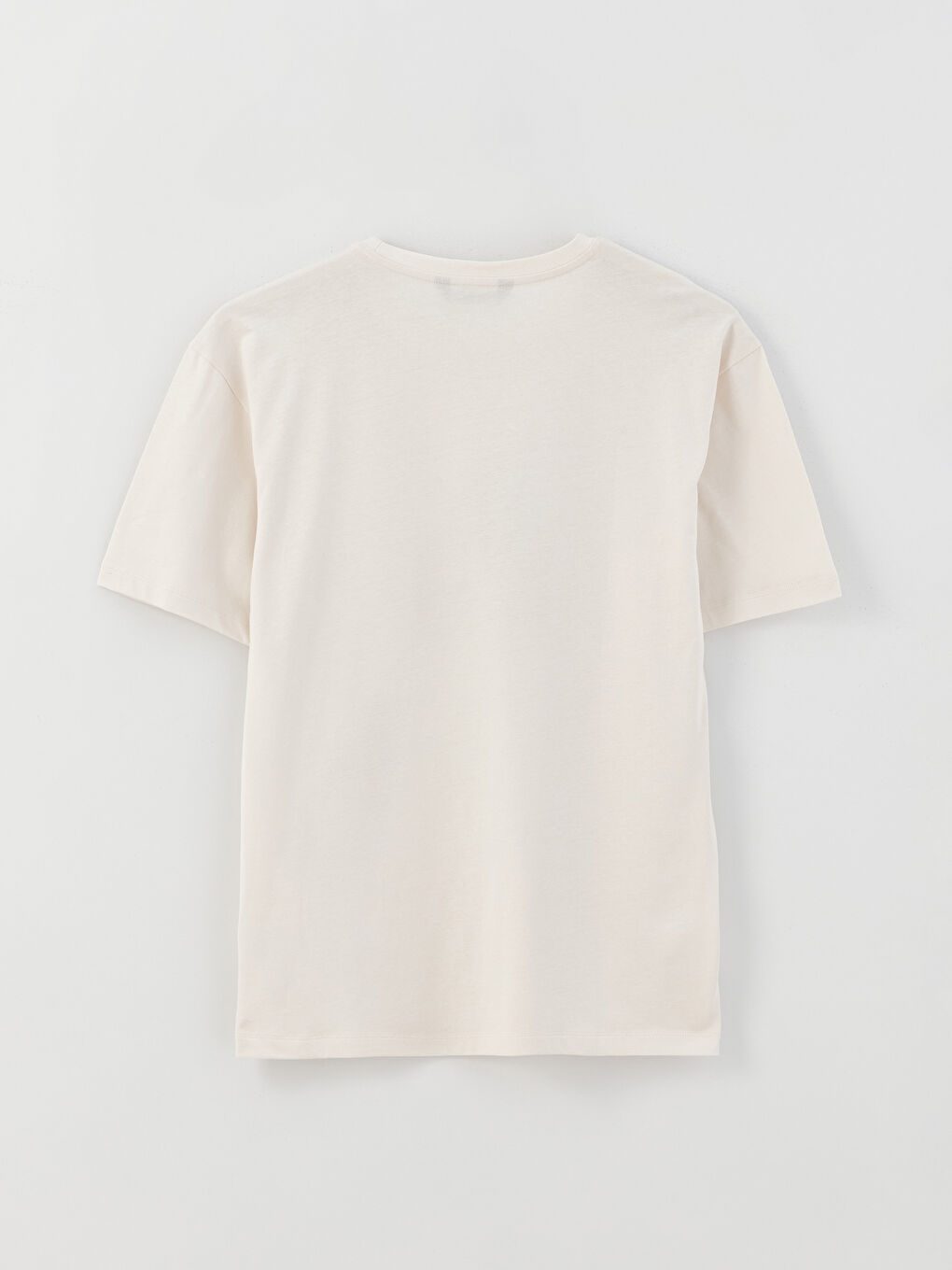 Crew Neck Short Sleeve Printed Combed Cotton Men's T-shirt-5