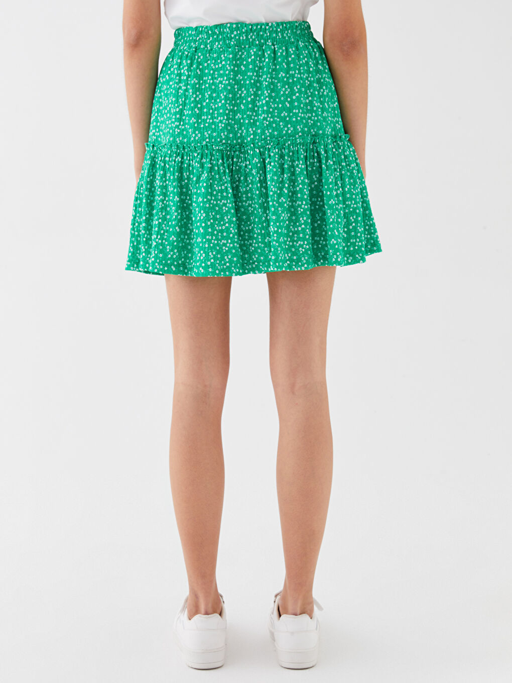 Elastic Waist Comfort Fit Floral Women's Shorts Skirt -S3JM97Z8-LRR