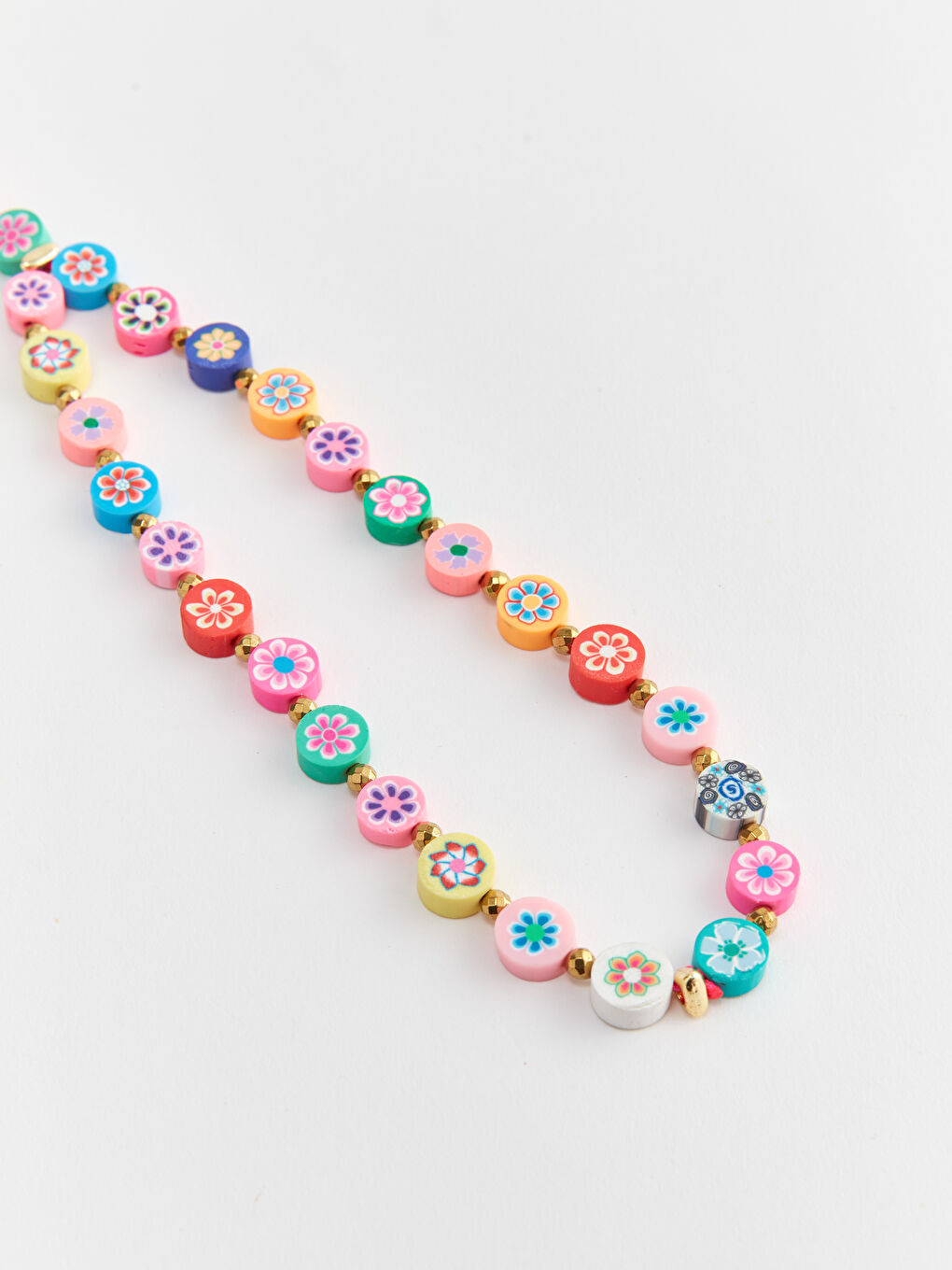 Renkli Boncuklu Telefon Askısı-6