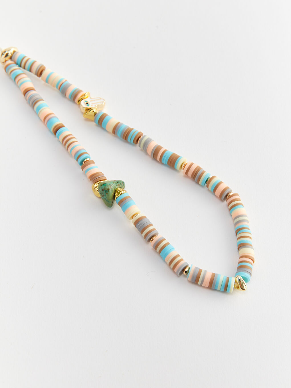 Renkli Boncuklu Telefon Askısı-7