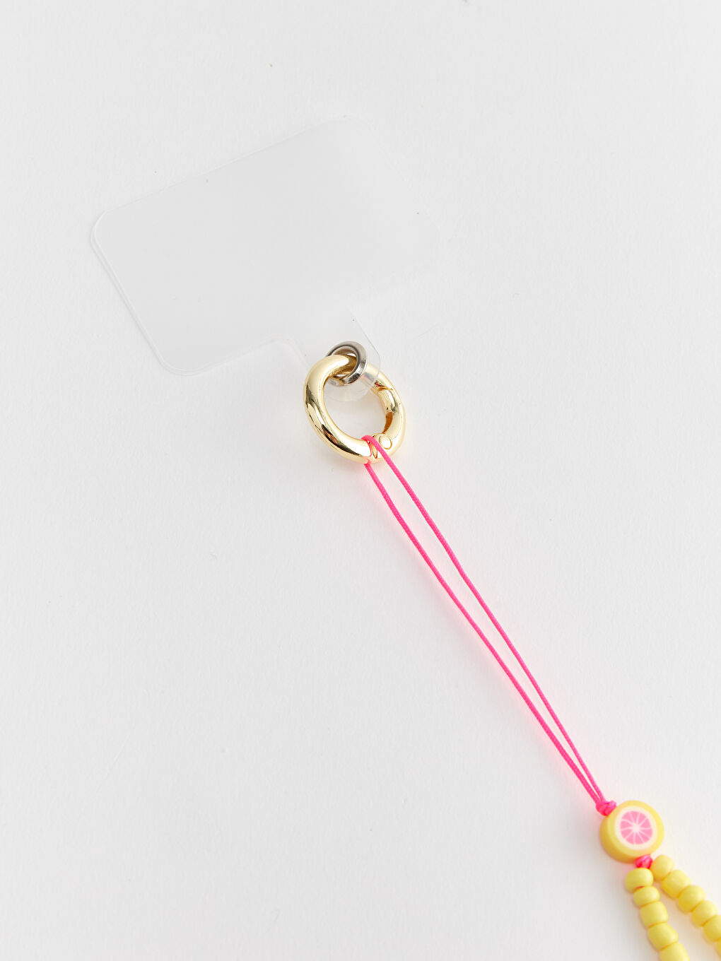 Renkli Boncuklu Telefon Askısı-9