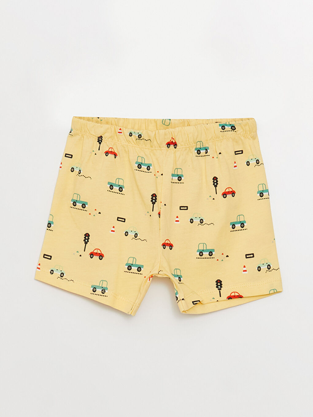 Pantaloni Scurți pentru Bebeluși Băieți cu Talie Elastică, Pachet de 2-1