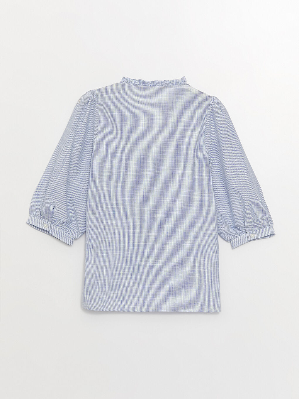 Notch Neck Patterned Women's Blouse-6