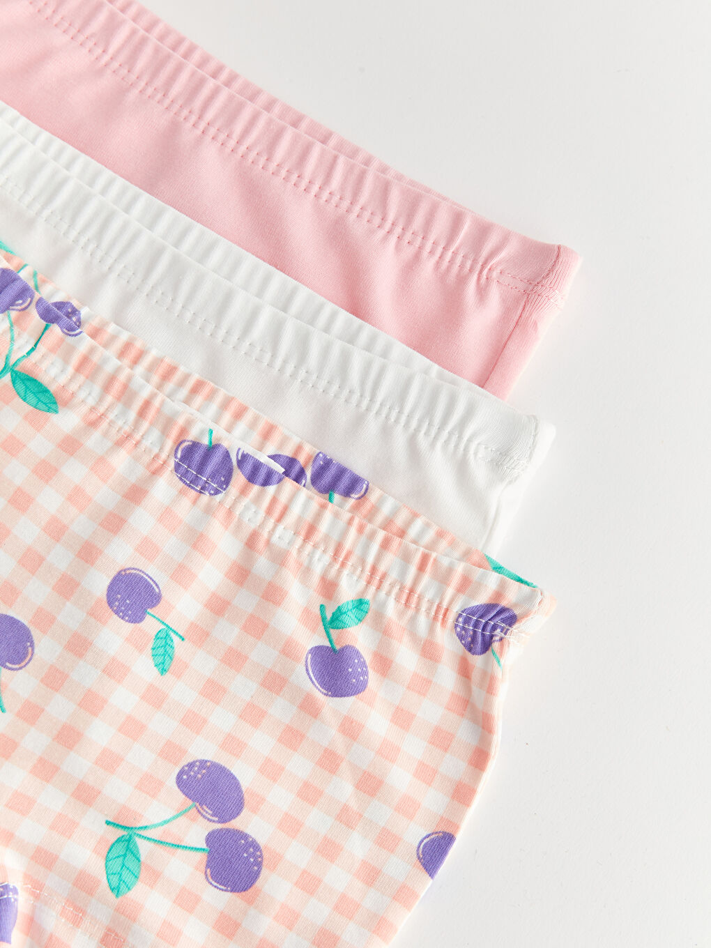 Ekru Beli Lastikli Kız Bebek Boxer 3'lü-2