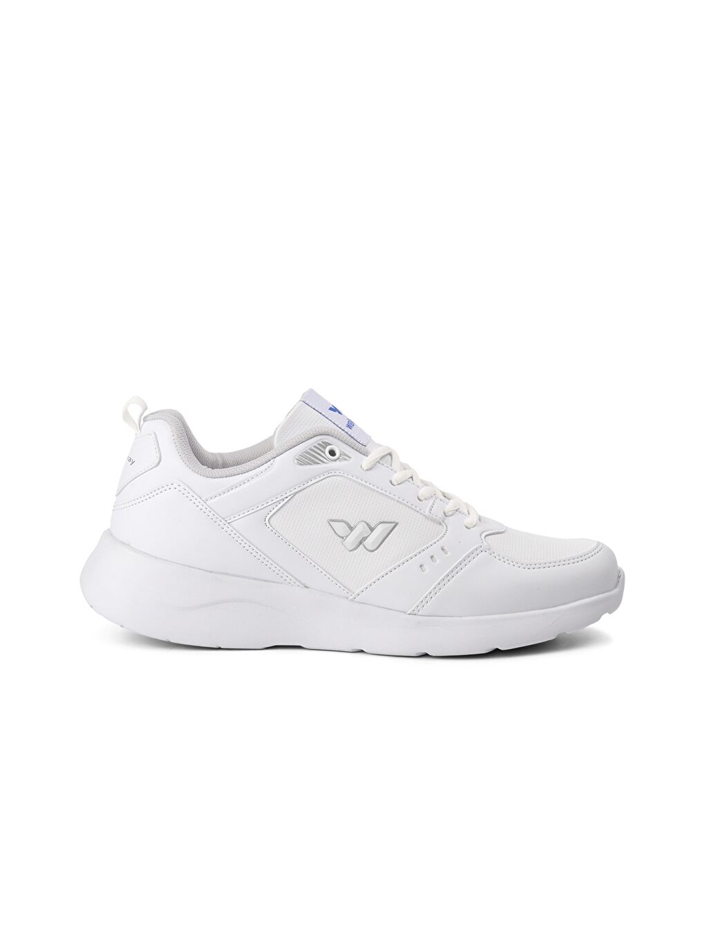 Beyaz Bağcıklı Erkek Spor Ayakkabı