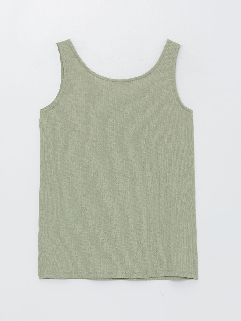 Women's U Neck Plain Tank Top-6