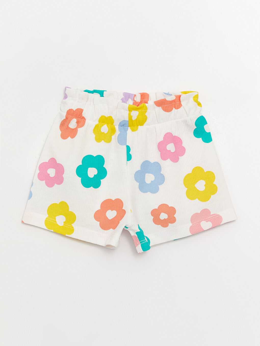 Floral Patterned Baby Girl Shorts