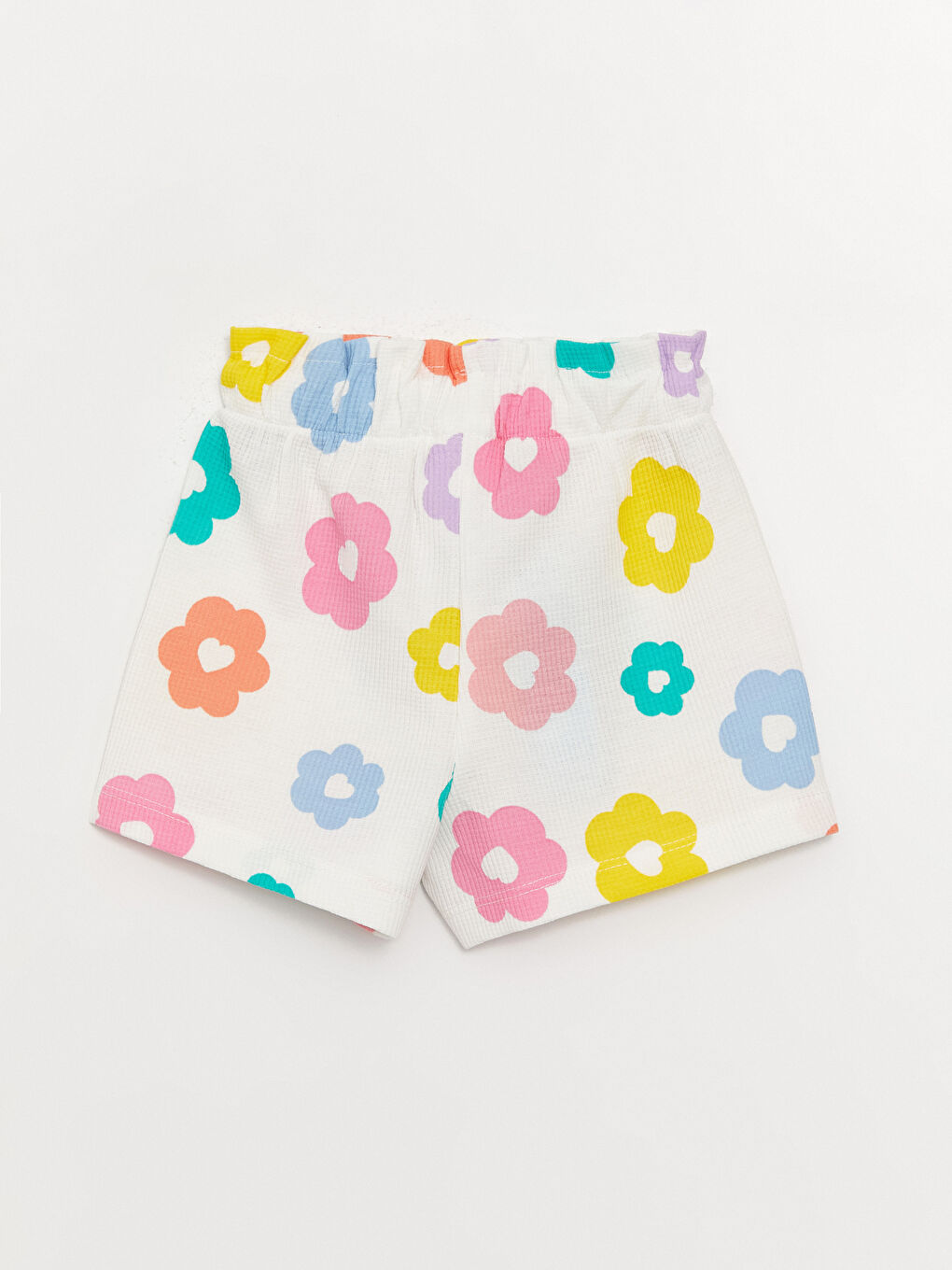 Floral Patterned Baby Girl Shorts-1