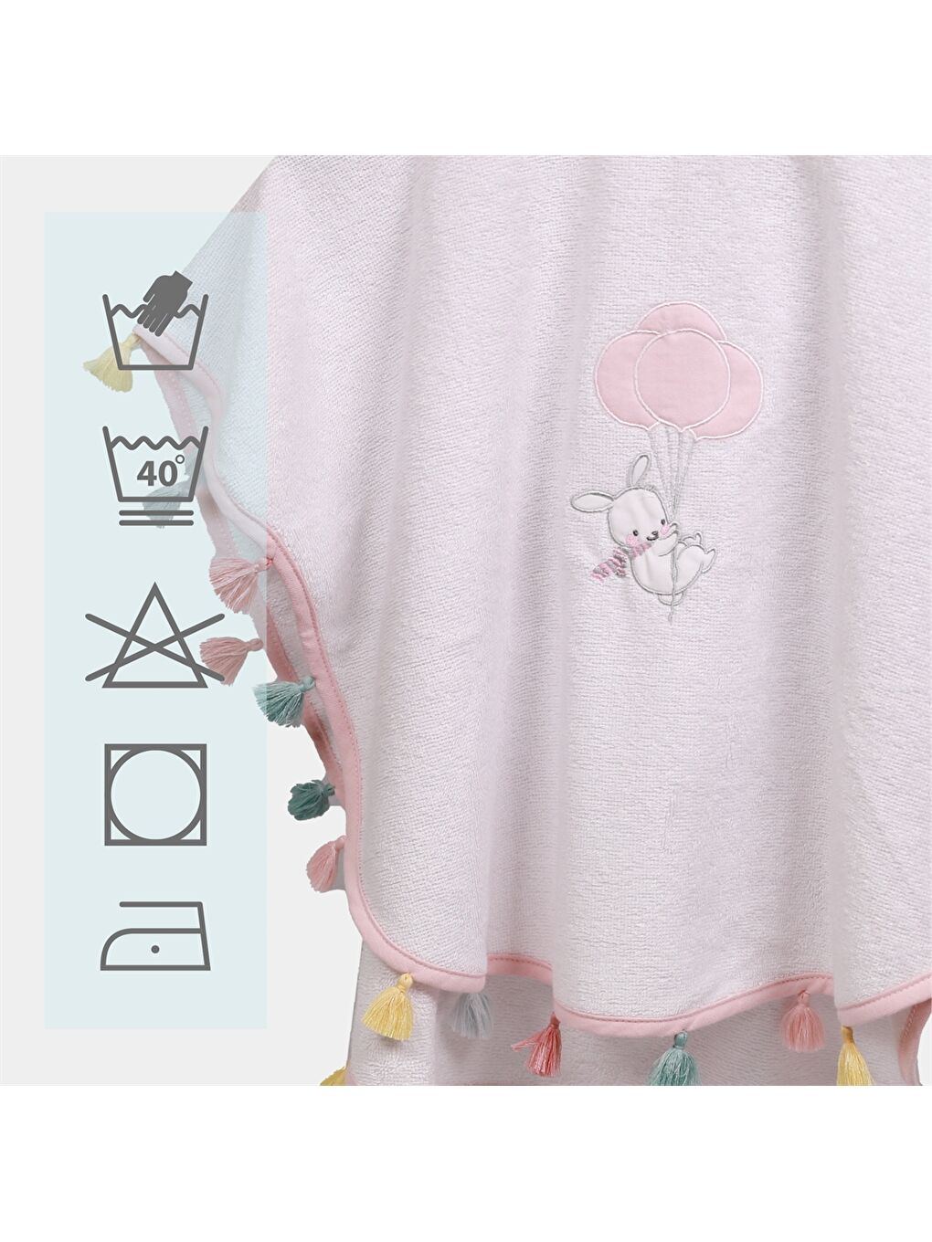 İndigo Unisex Bebek Havlu Panço-3