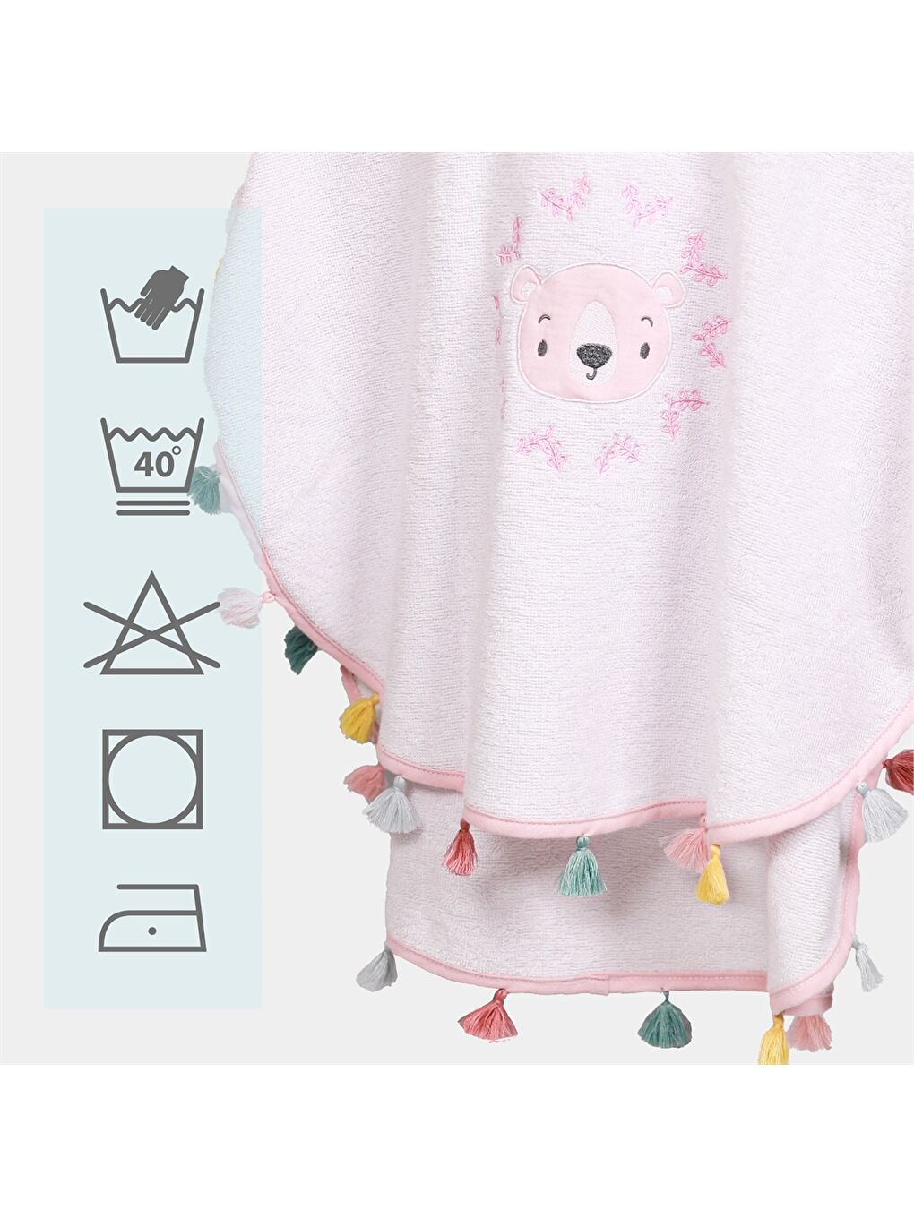 İndigo Unisex Bebek Havlu Panço-4