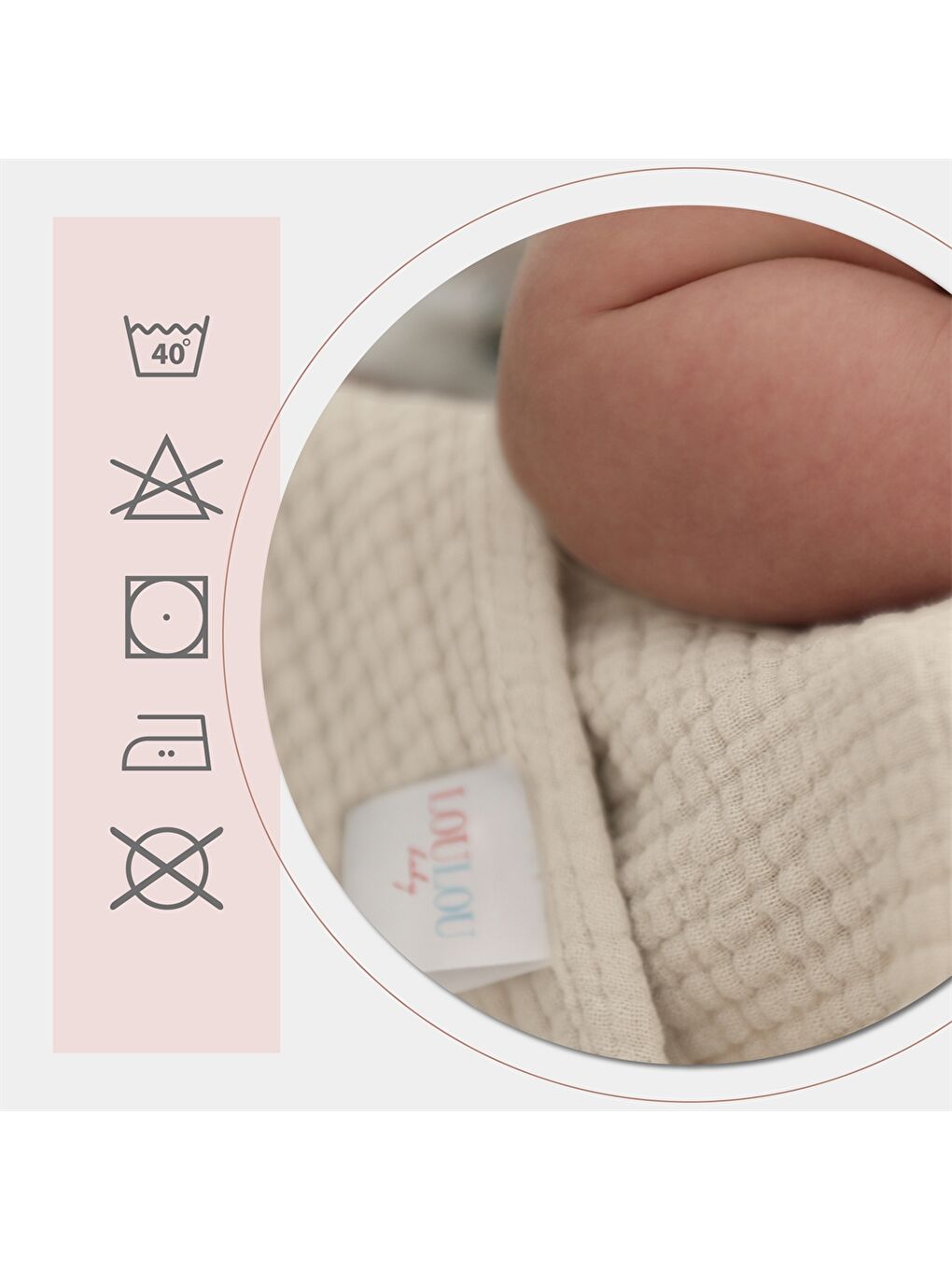 Ekru Bebek Müslin Battaniye-2