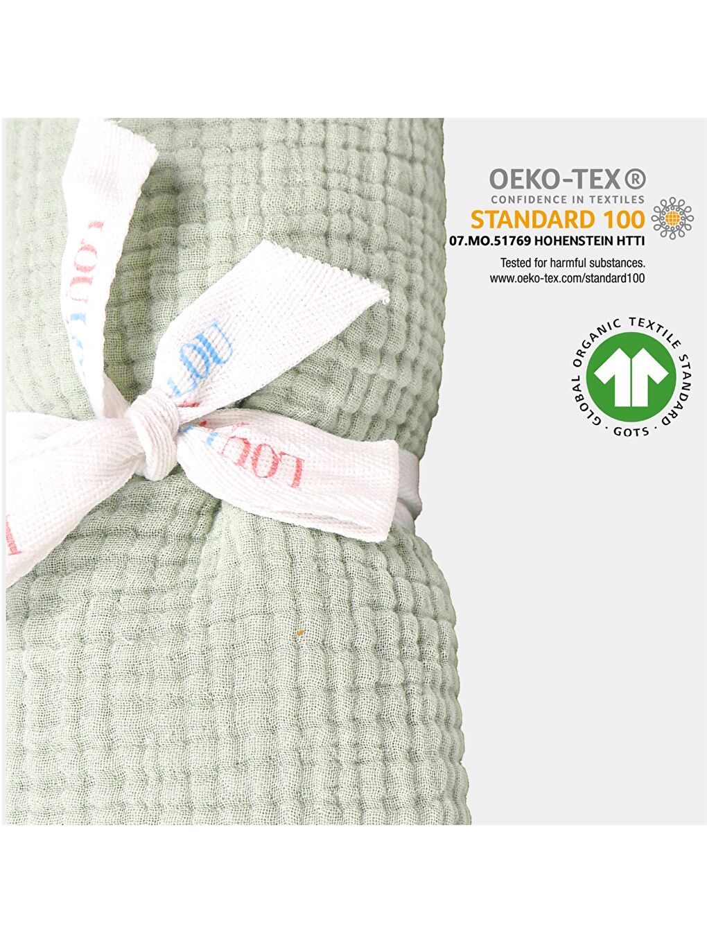 Yeşil Bebek Müslin Battaniye-4