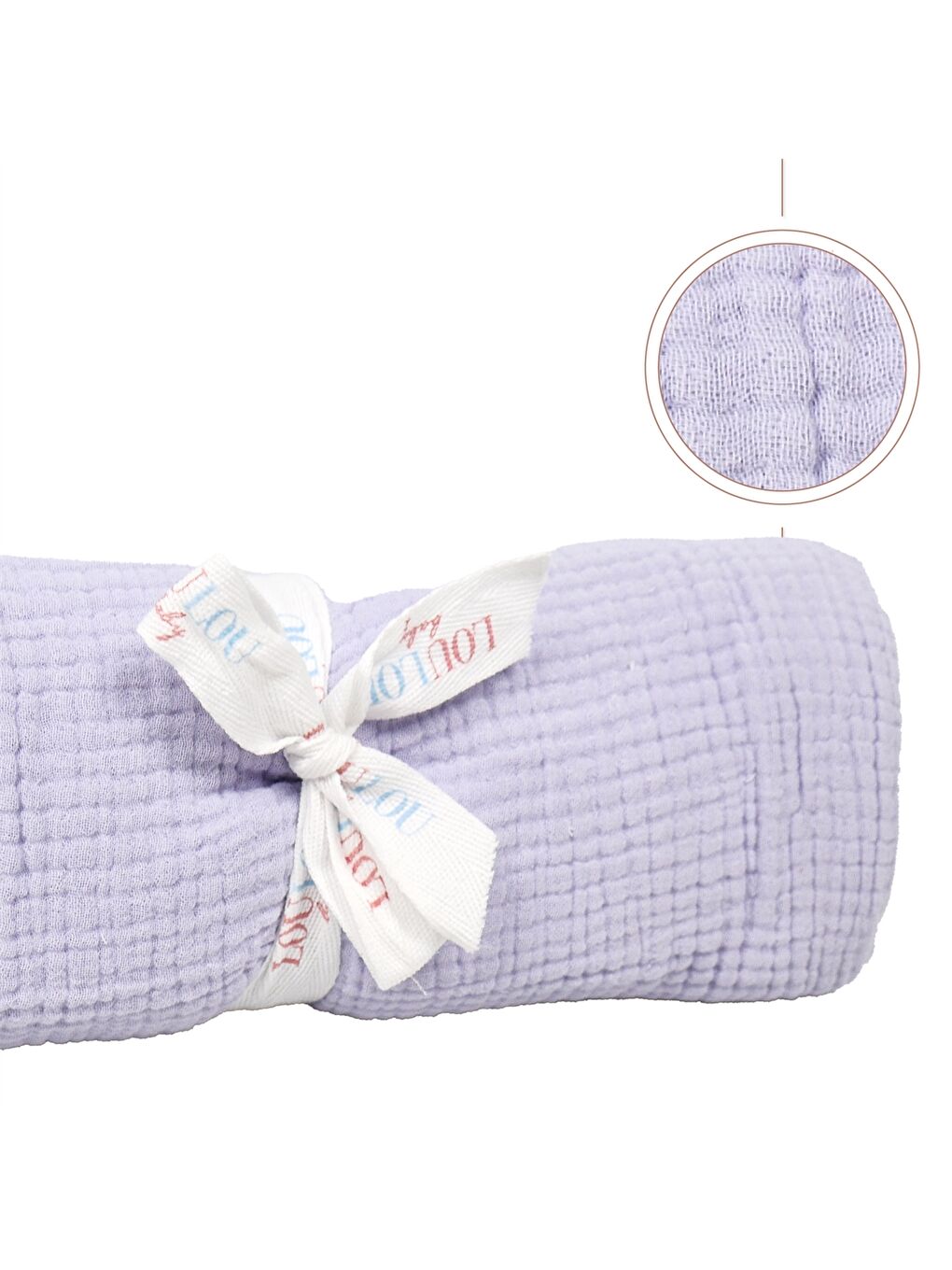 Lila Bebek Müslin Battaniye-4