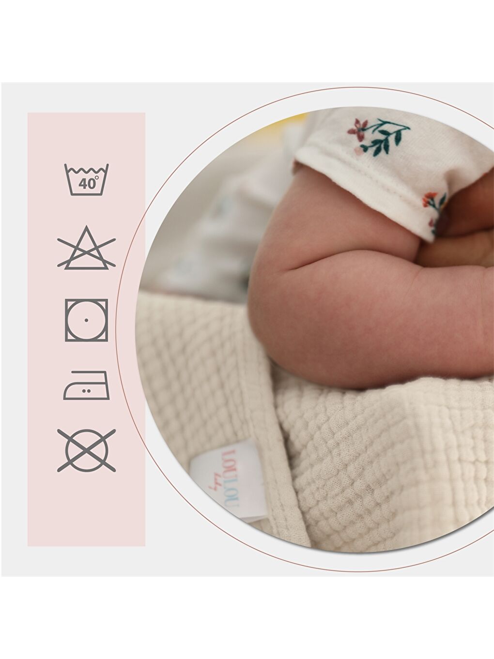 Gri Bebek Müslin Battaniye-1