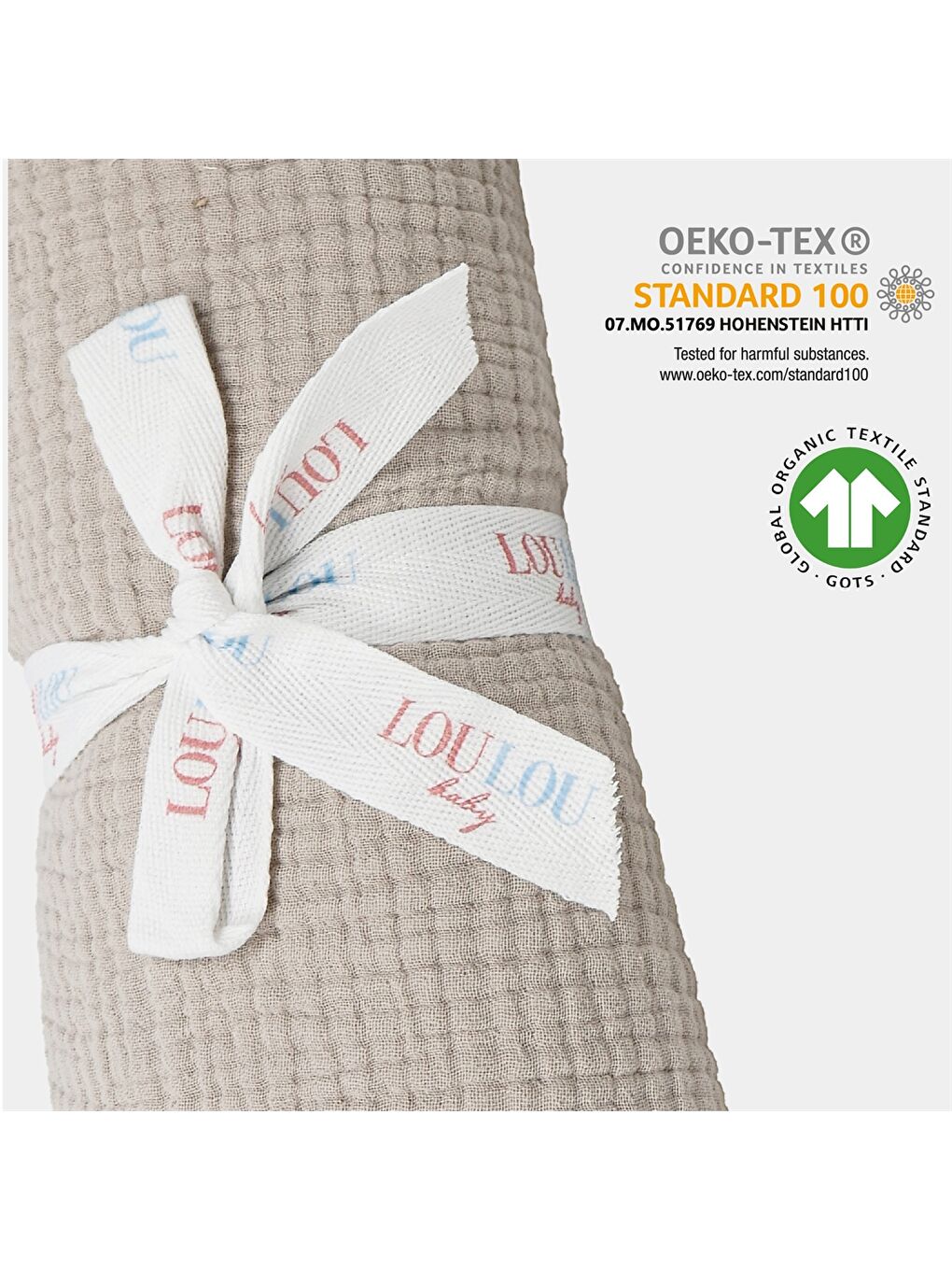 Gri Bebek Müslin Battaniye-2