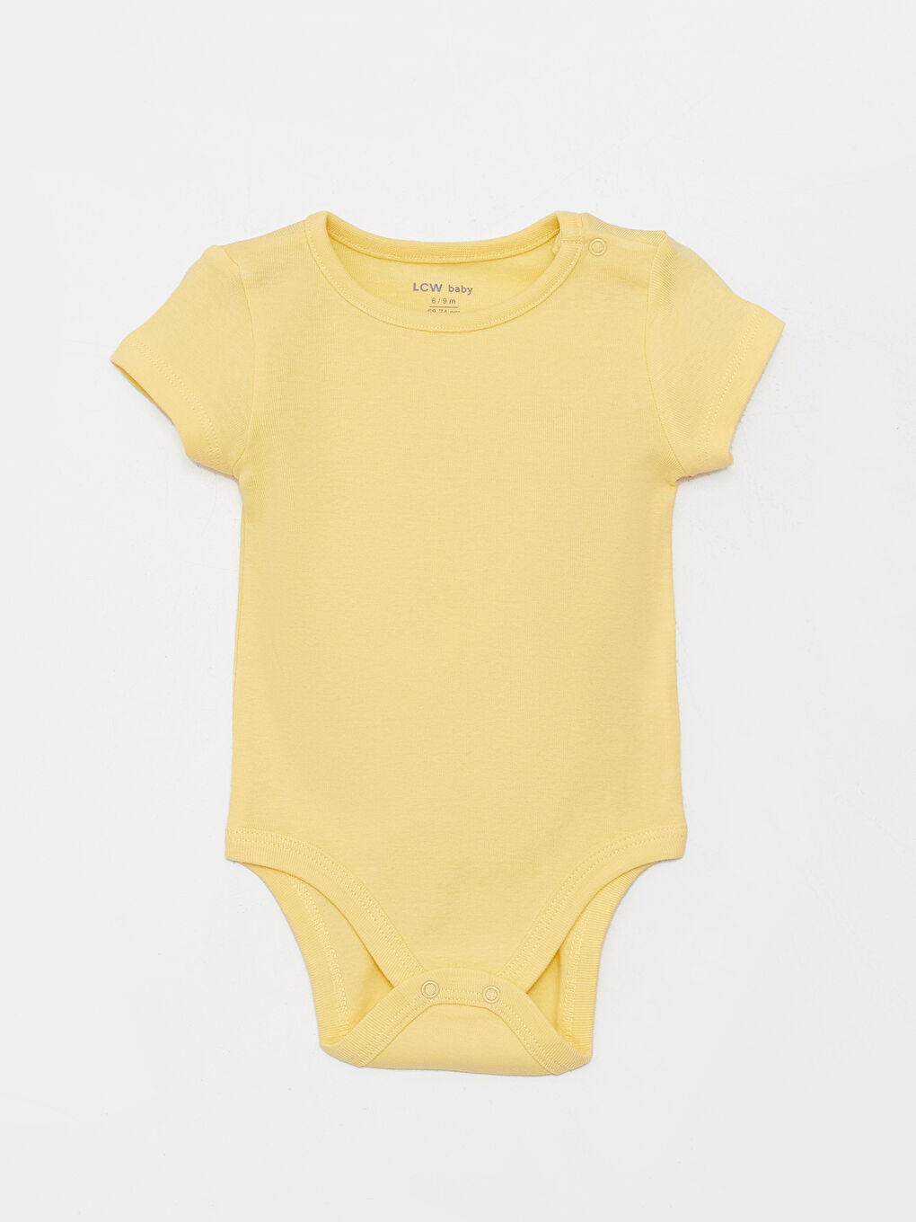 Body Bebeluși Fete cu Guler Rotund, Pachet de 2 Bucăți-2