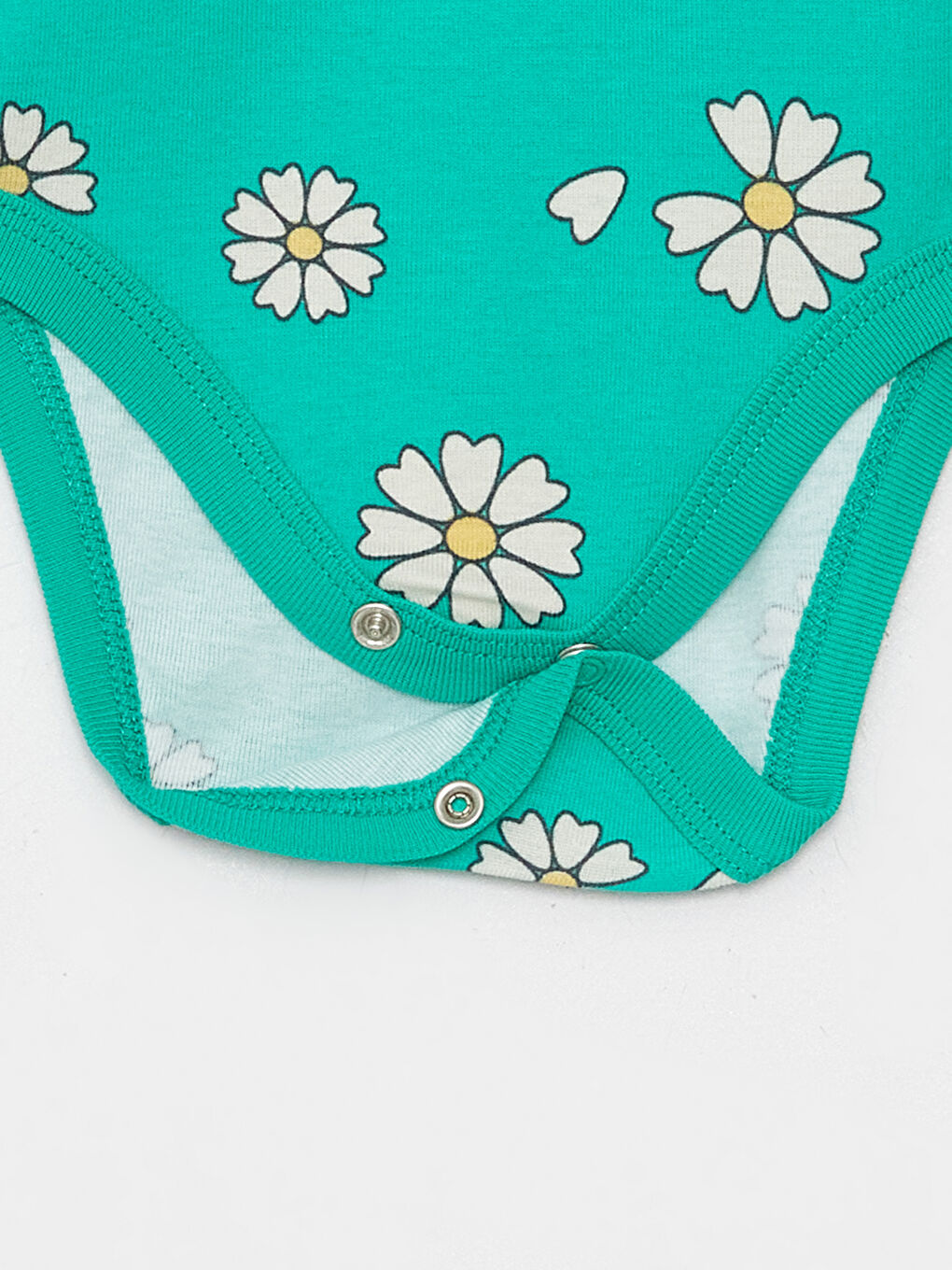 Body Bebeluși Fete cu Guler Rotund, Pachet de 2 Bucăți-3