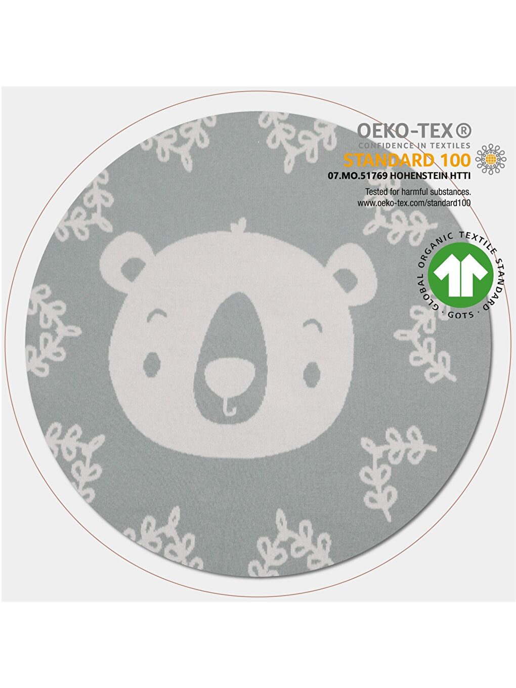 Yeşil Baskılı Bebek Battaniyesi-1