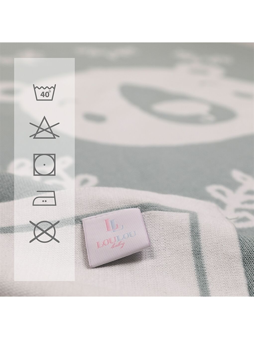 Yeşil Baskılı Bebek Battaniyesi-2