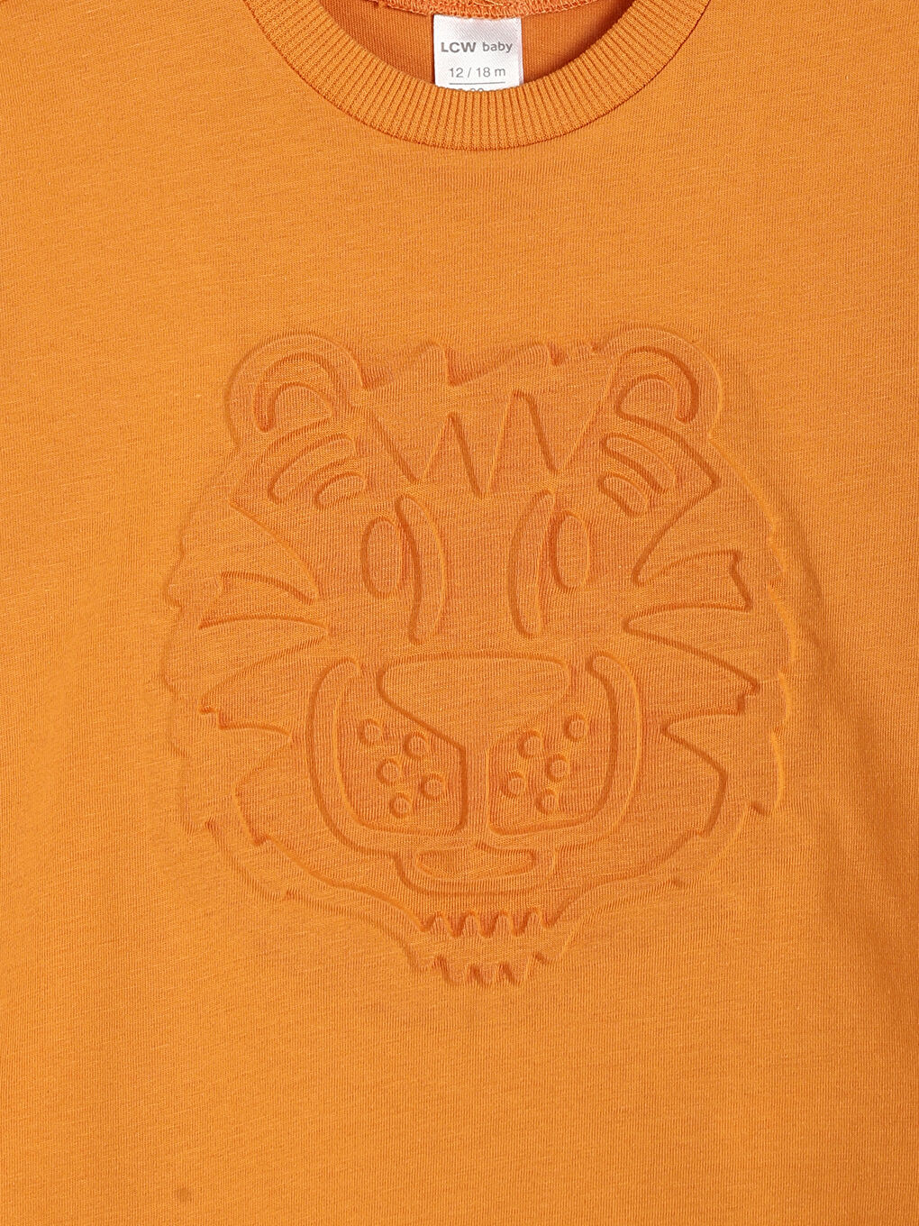 تيشيرت للأولاد الرضع مطبوع بياقة دائرية وكم قصير-3