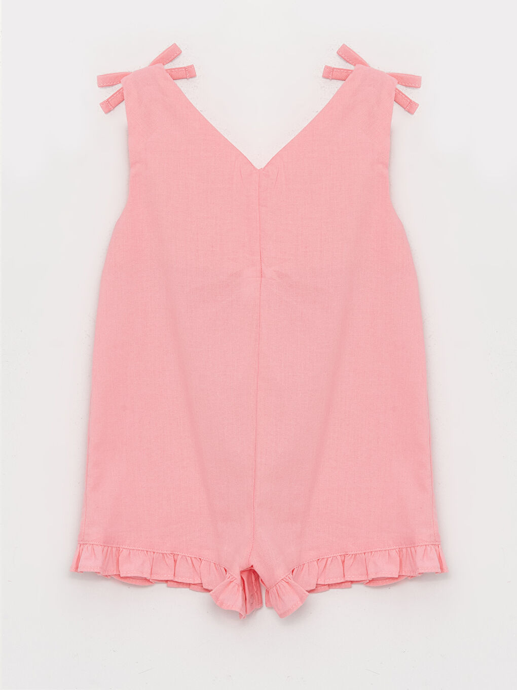 سلوبيت بناتي بياقة على شكل حرف V-1