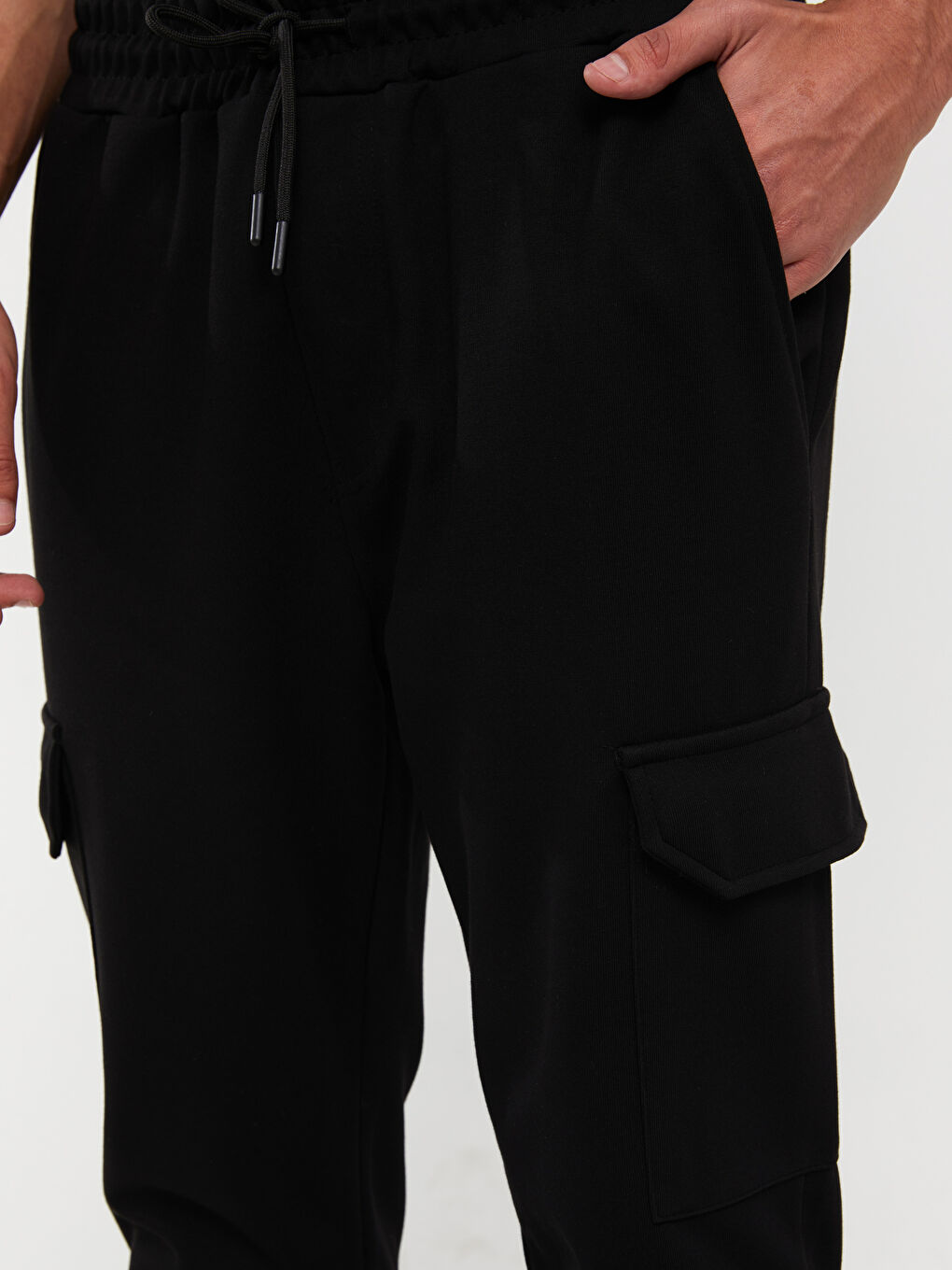 Slim Fit Men's Cargo Sweatpants-3