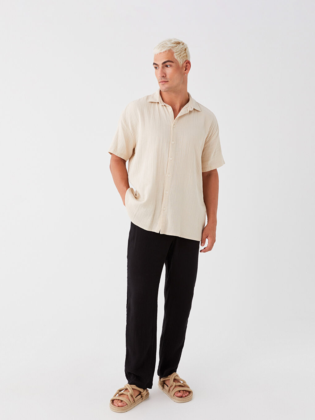 Брюки свободного кроя для мужчин-2