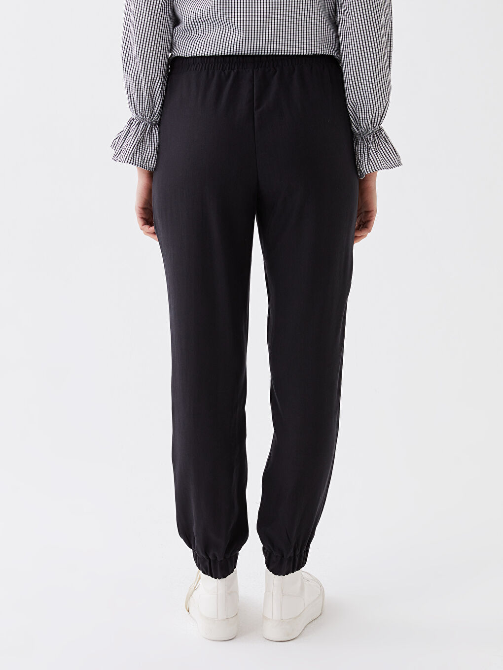 Elastic Waist Comfortable Fit Women's Jogger Pants-3