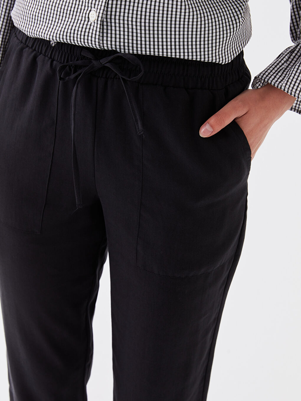 Elastic Waist Comfortable Fit Women's Jogger Pants-4