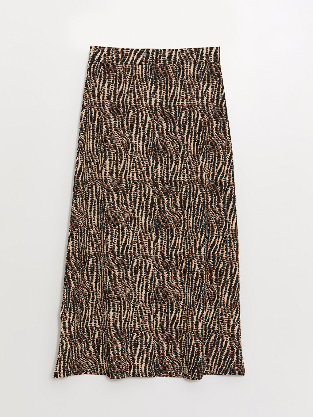 Women's Elastic Waist Patterned Flared Skirt -S3JR37Z8-LQB