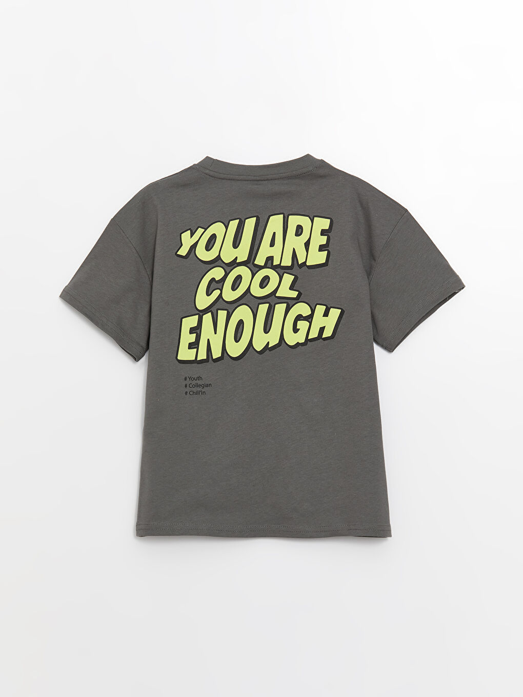 LCW Kids Oversize Crew Neck Boys' T-Shirt -S3JR47Z4-GYV
