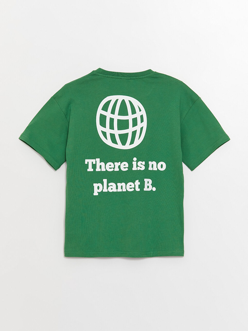 Футболка свободного кроя с круглым вырезом и принтом для мальчиков-1