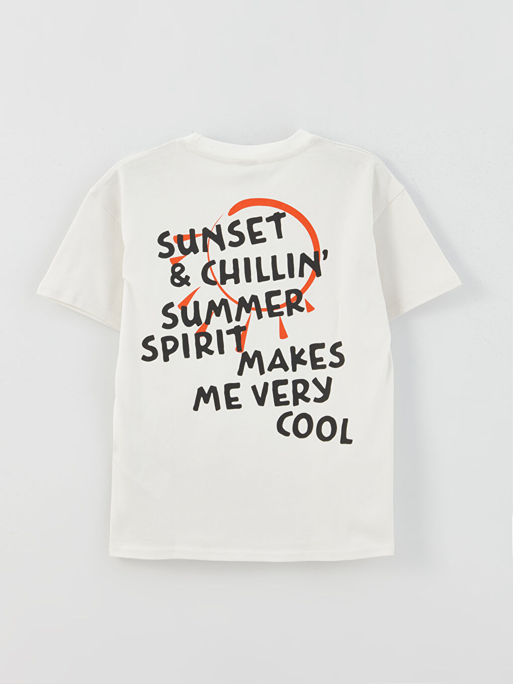 Relaxed Fit Crew Neck Printed Boys' T-Shirt-1
