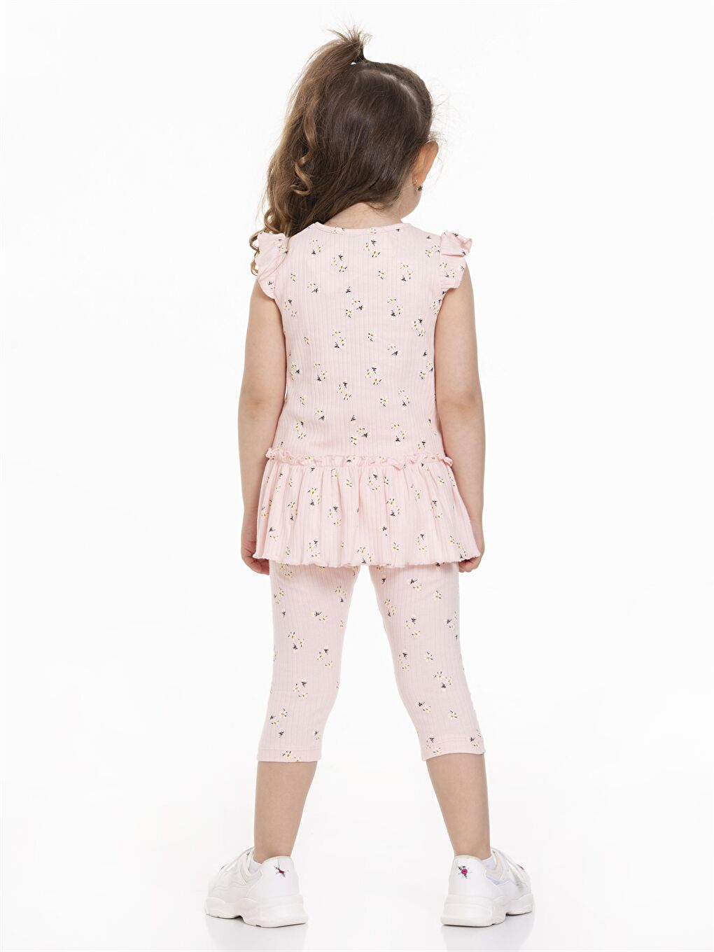 Pembe Bisiklet Yaka Kız Bebek Takım-3