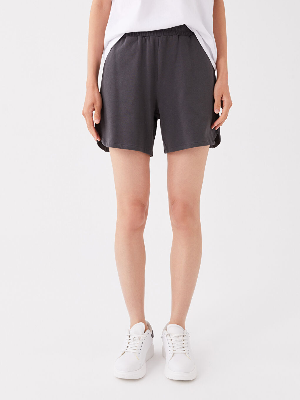 Elastic Waist Comfortable Fit Women's Shorts -S3JR76Z8-R34
