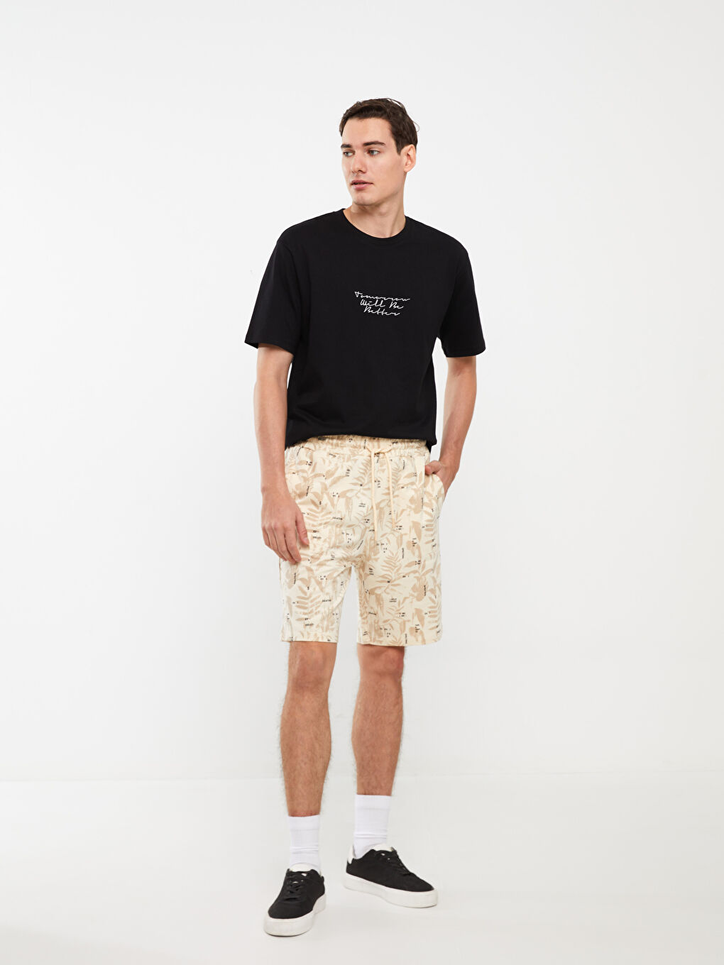 Slim Fit Mens Bermuda Shorts -S3JS20Z8-FT0