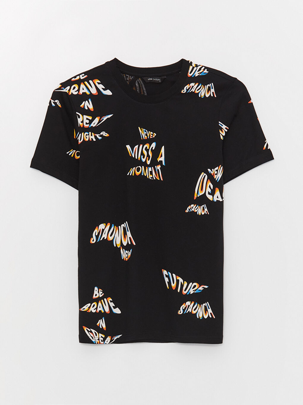 Футболка Мужская с Круглым Вырезом, Коротким Рукавом, С Принтом, Из Гребенного Хлопка-5