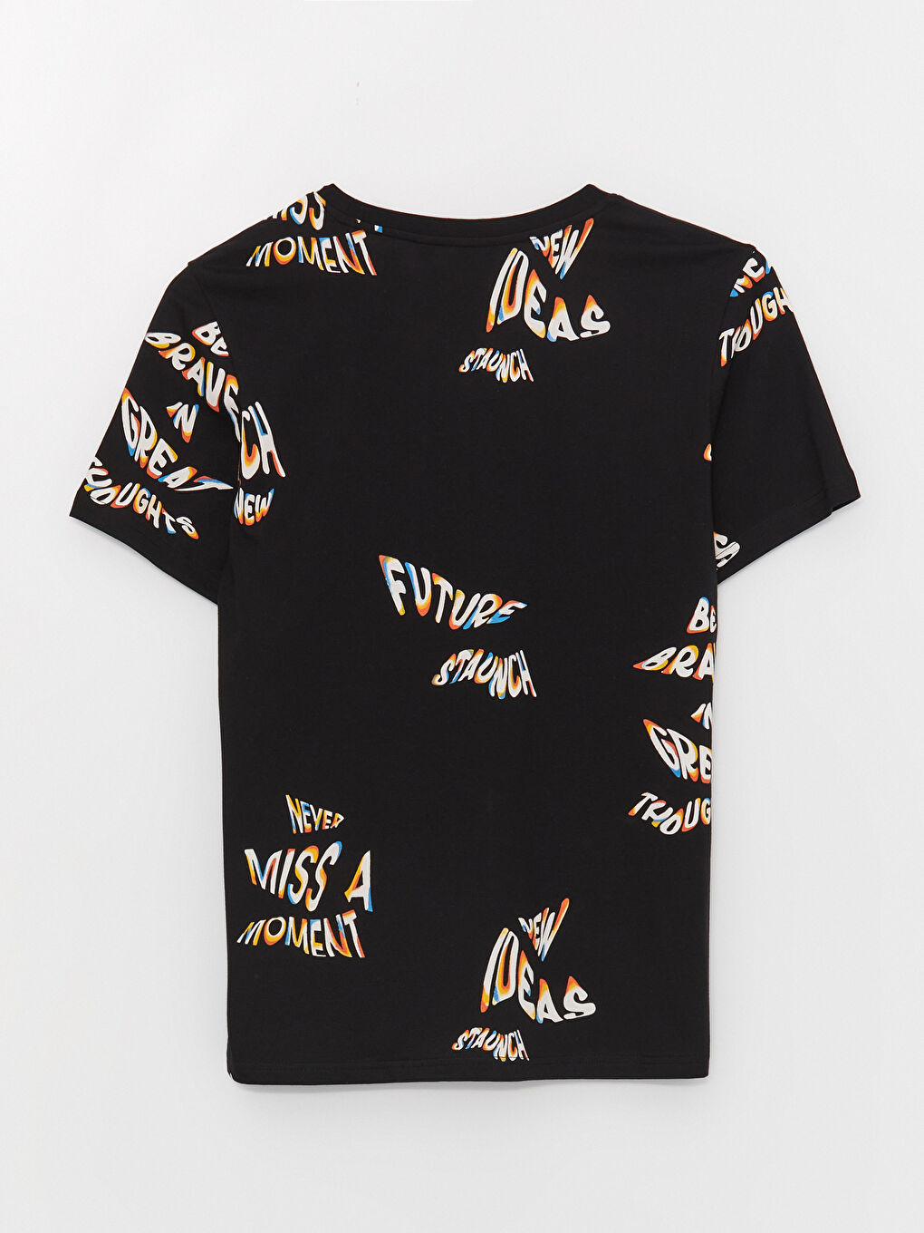 Футболка Мужская с Круглым Вырезом, Коротким Рукавом, С Принтом, Из Гребенного Хлопка-6