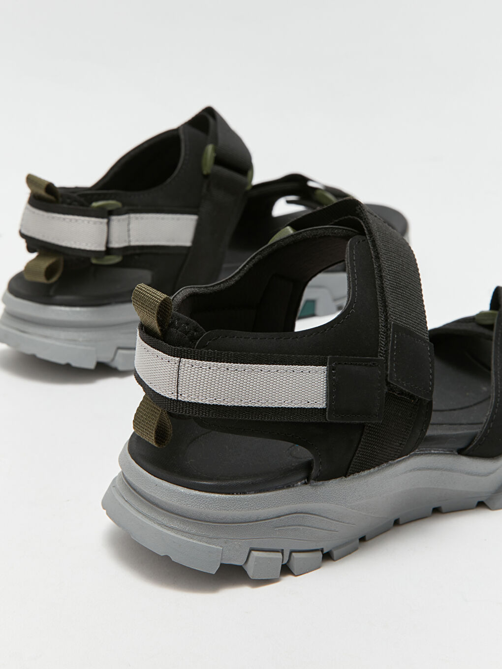 Sandale Pour Hommes À Double Bride Avec Fermeture Auto-agrippante-4