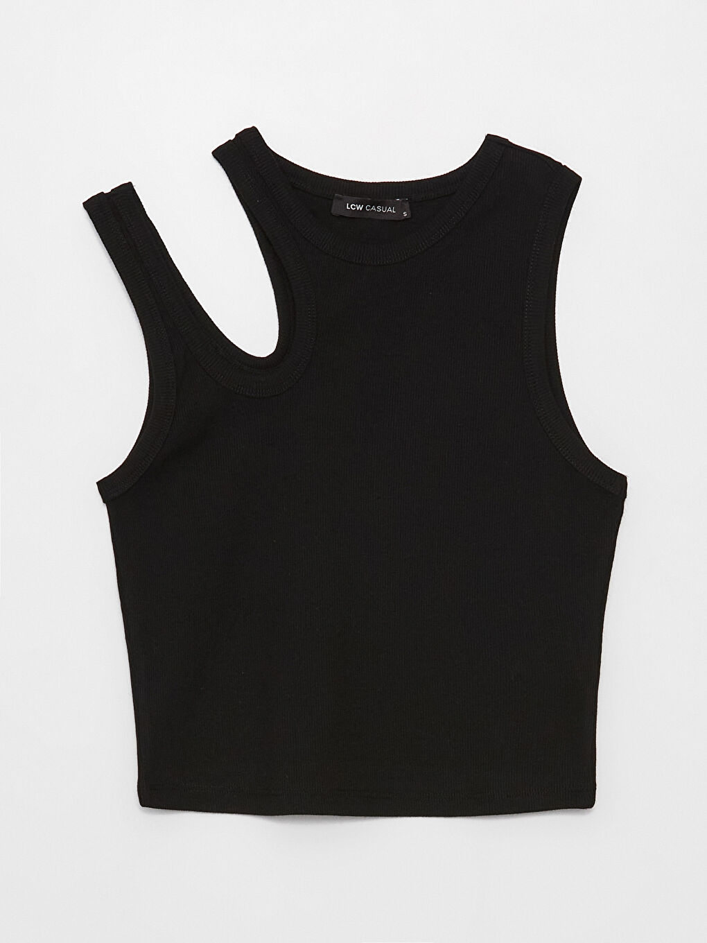 Crew Neck Window Detailed Women's Crop Top -S3JS46Z8-CVL