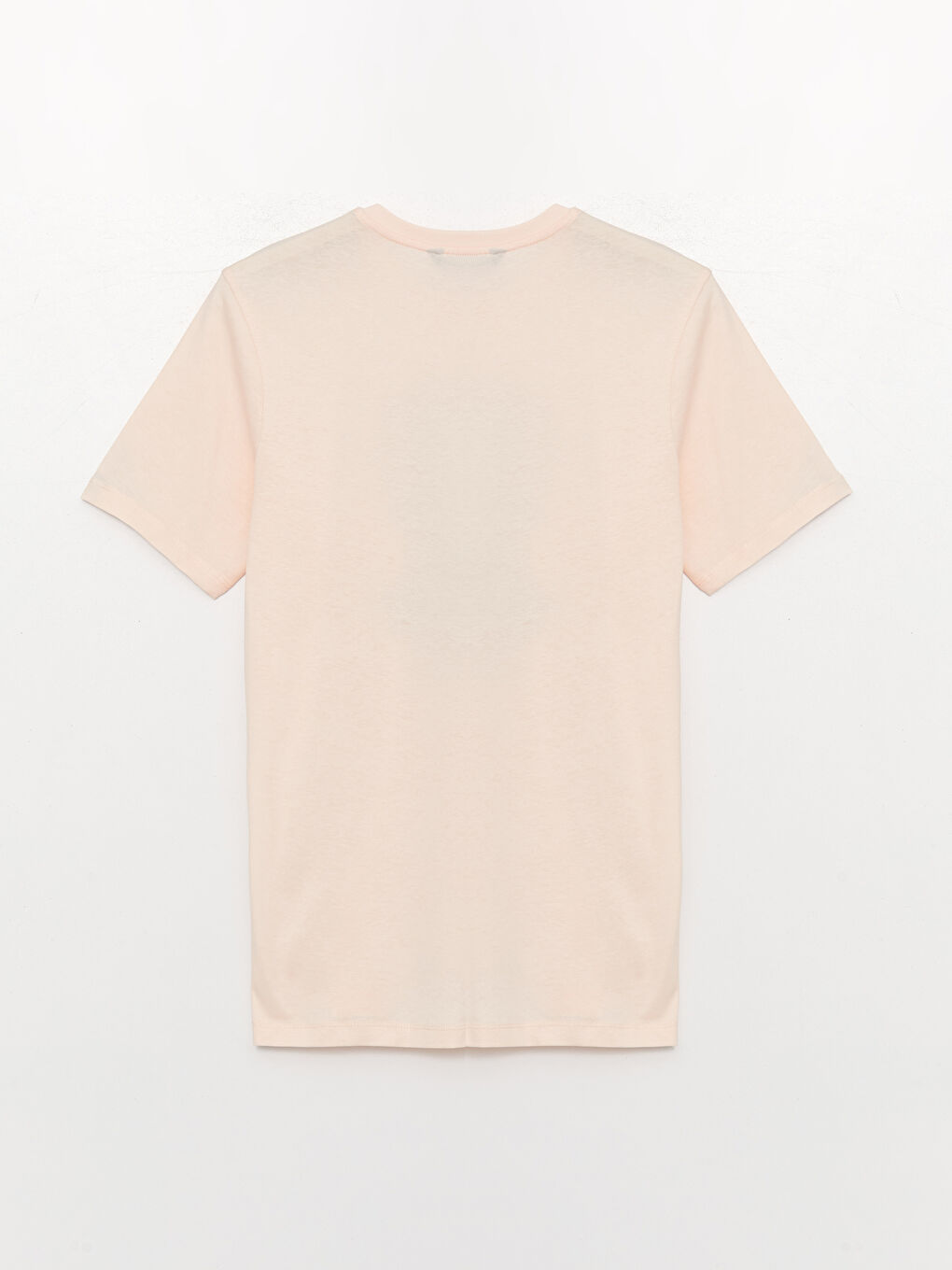 Pembe Bisiklet Yaka Kısa Kollu Baskılı Penye Erkek Tişört-6