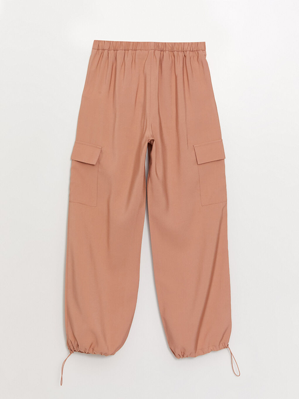 Брюки карго свободного кроя с эластичным поясом для женщин-6