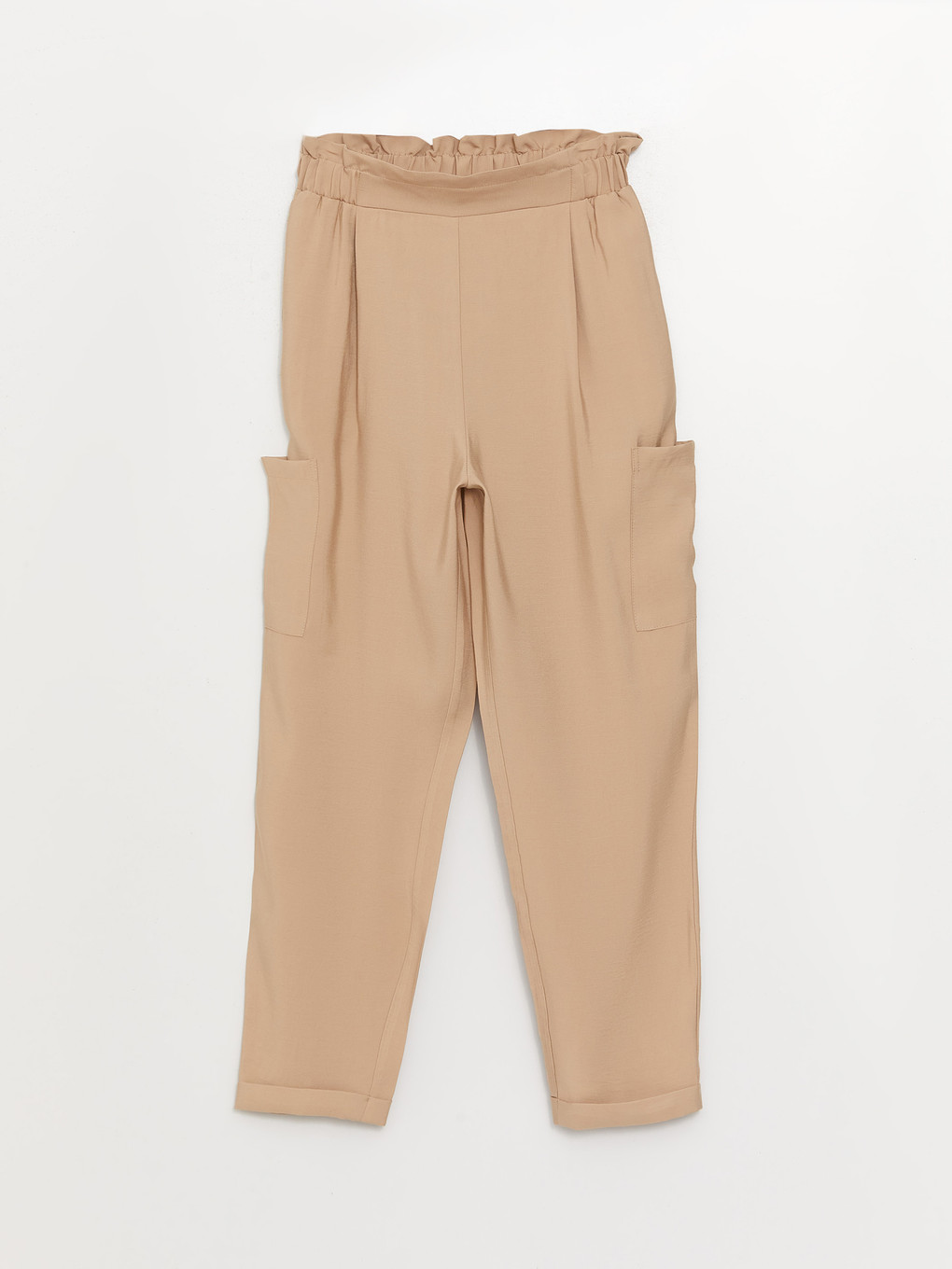 Elastic Waist Standard Fit Women's Trousers-5