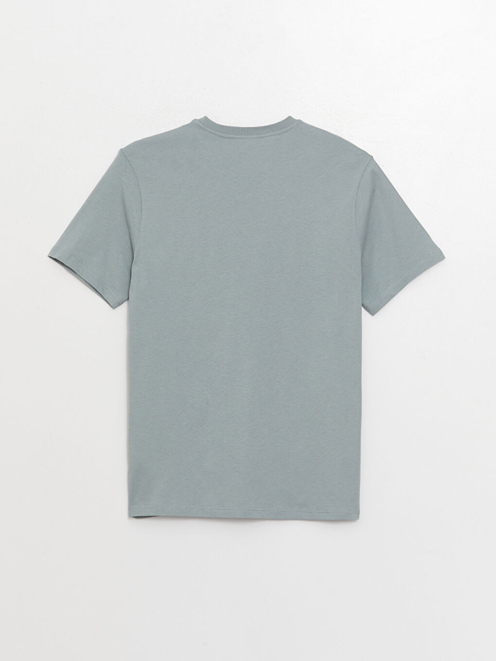 Yeşil Bisiklet Yaka Kısa Kollu Baskılı Penye Erkek Tişört-6