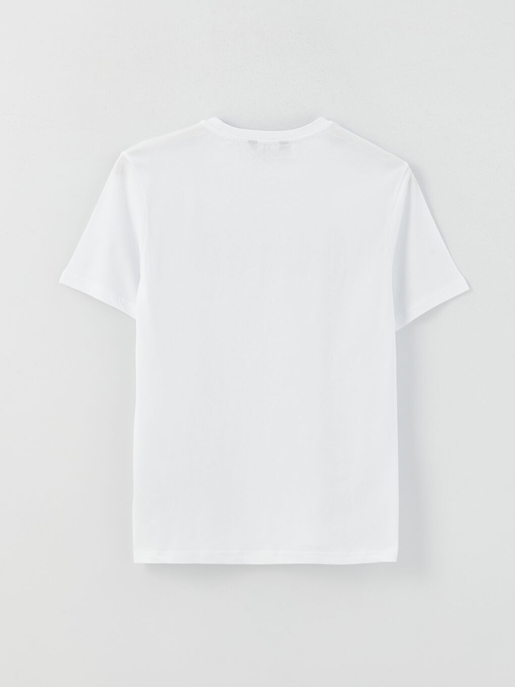 მრგვალი საყელო მოკლე სახელო ნაბეჭდი კომბინირებული ბამბის მამაკაცის მაისური-5