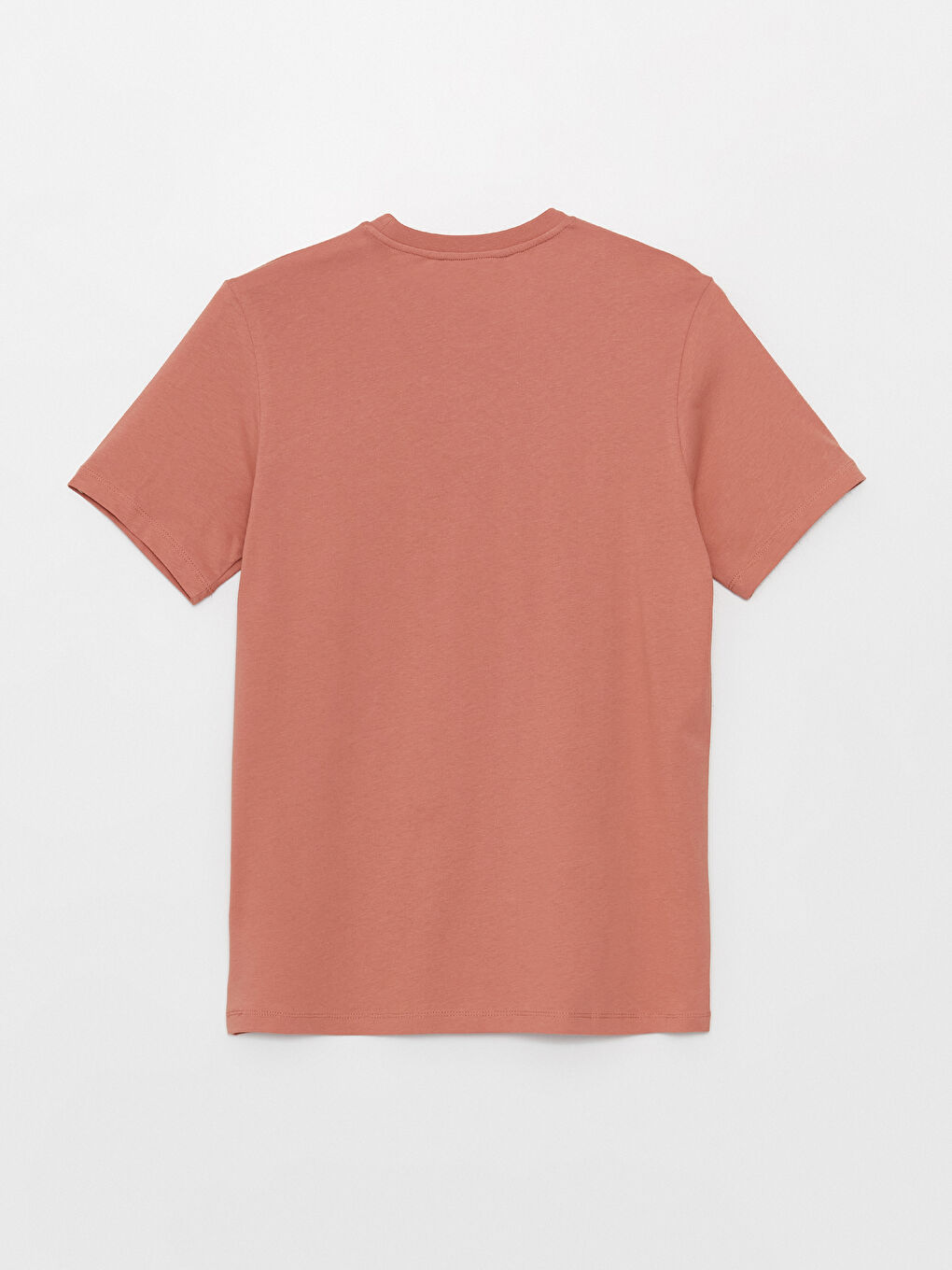 Pembe Bisiklet Yaka Kısa Kollu Baskılı Penye Erkek Tişört-6