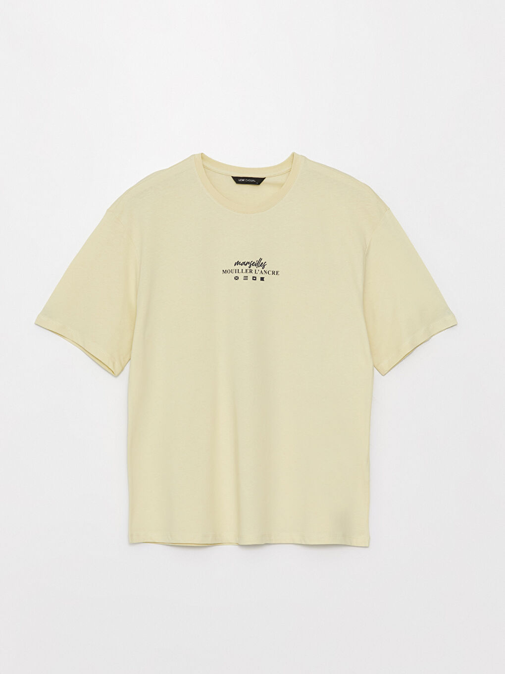 Crew Neck Short Sleeve Printed Combed Cotton Men's T-shirt-4